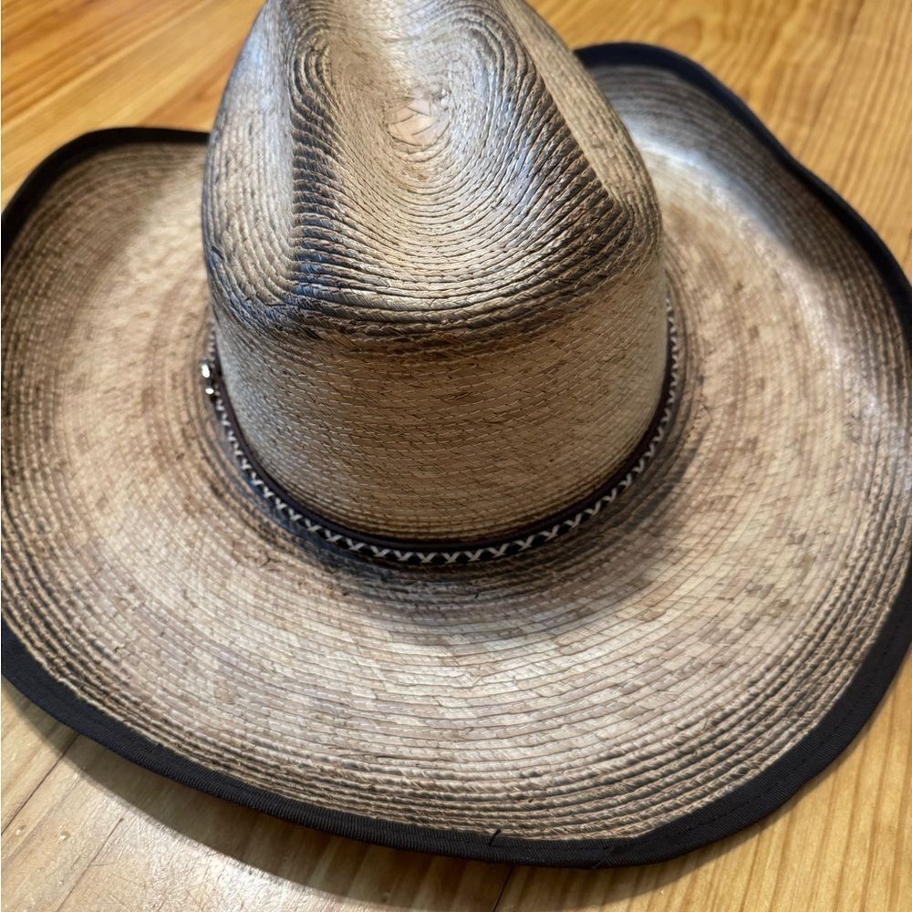 Cavender’s Ranch Collection Western Hat Mens Tan Straw 15X Cowboy - Picture 4 of 11